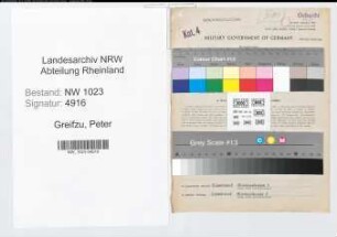 Entnazifizierung Peter Greifzu , geb. 03.10.1890 (Obersteuersekretaer)