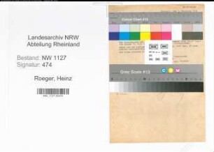 Entnazifizierung Heinz Roeger , geb. 00.00.0000 (Kaufmann)