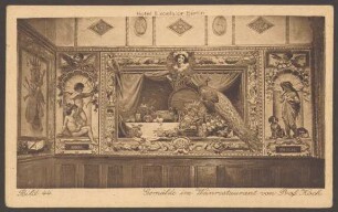 Ansichtskarte „Gemälde im Weinrestaurant“ Hotel Excelsior, Stresemannstraße