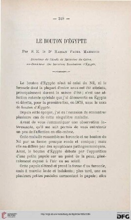 2.Ser. 10.1889: Le bouton d'Égypte