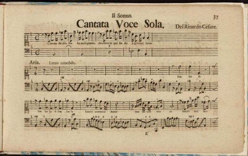 Il Sonno. Cantata Voce Sola