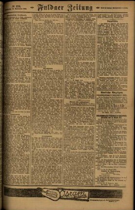 Zweite Ausgabe vom Mittwoch, den 24. September 1919.