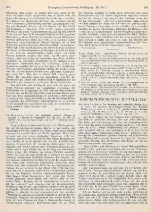 198-199 [Rezension] Meister Eckharts Traktate