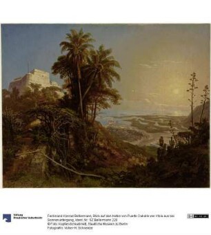 Blick auf den Hafen von Puerto Cabello von Vihia aus bei Sonnenuntergang