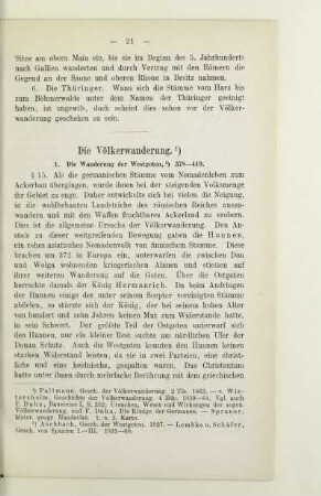 Die Völkerwanderung