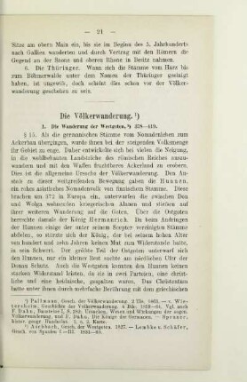 Die Völkerwanderung
