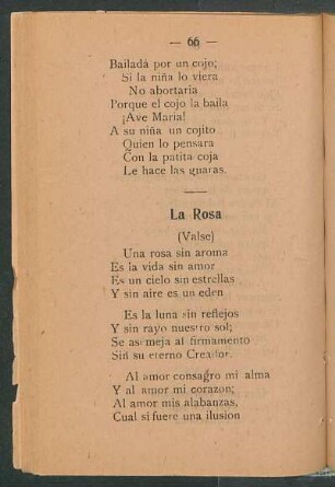 La Rosa : (Valse)
