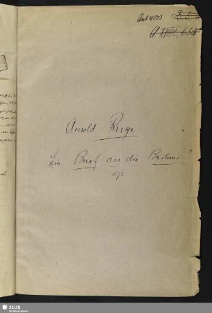 176. Ruge, Arnold