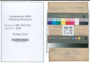 Entnazifizierung Erich Scheld , geb. 05.05.1908 (Postschaffner)