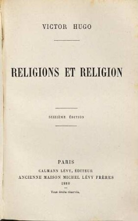Religions et religion