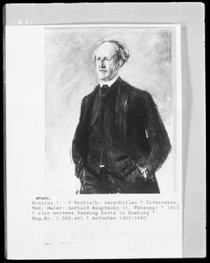 Gerhard Hauptmann (1. Fassung)