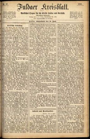 Ausgabe vom Samstag, den 10. Juni 1882.