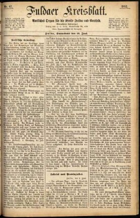 Ausgabe vom Samstag, den 10. Juni 1882.