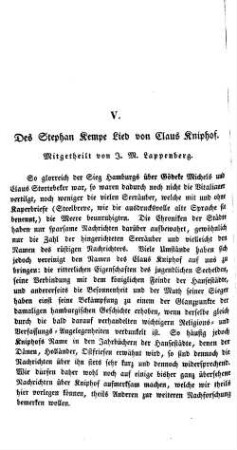 Des Stephan Kempe Lied von Klaus Kniphof