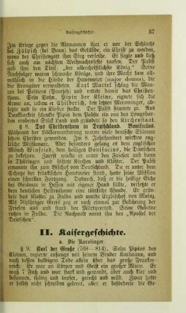 II. Kaisergeschichte