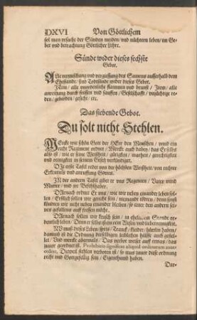 Das siebende Gebot.