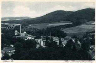 Löbau. Blick auf Löbau u. d. Löbauer Berg