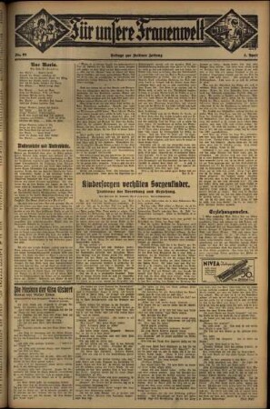 Zweite Ausgabe vom Donnerstag, den 05. April 1934.