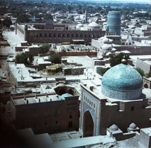 Usbekistan. Xixa (Chiwa). Blick auf die Altstadt