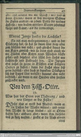 Von dem Fisch-Otter
