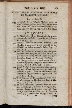 Scriptores historiae naturalis et materiae medicae.