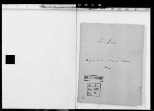 Briefe an Prinz Georg von seinem Onkel Landgraf Christian [Ludwig]