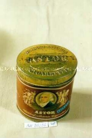 Blechdose für 50 Stück "ASTOR FILTER Waldorf-Astoria Cigaretten"
