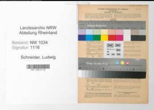 Entnazifizierung Ludwig Schneider , geb. 04.12.1903 (Oberzahlmeister)