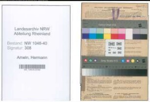 Entnazifizierung Hermann Von Ameln , geb. 10.10.1901 (Anwalt)