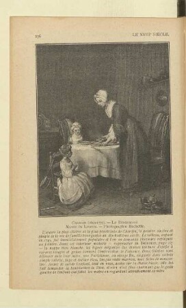 Chardin (1699 - 1779). - Le Bénédicité. Musée du Louvre. - Photographie Hachette