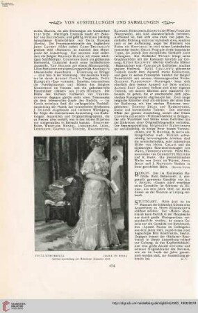 Personal- u. Atelier-Nachrichten - Von Ausstellungen und Sammlungen - Denkmäler - Vermischtes