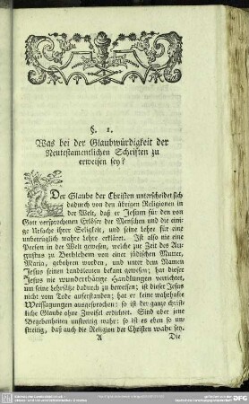I. Authentie des Neuen Testaments: bewiesen