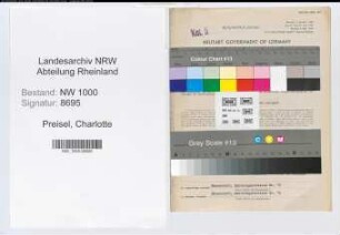Entnazifizierung Charlotte Preisel, geb. 08.06.1906 (Bankangest.)