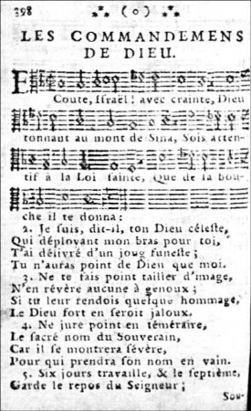 Les Commandemens de Dieu