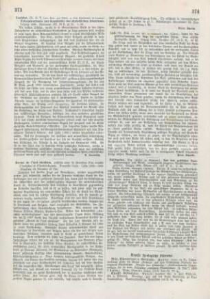 373 [Rezension] Lechler, Gotthard Victor, Urkundenfunde zur Geschichte des christlichen Altertums