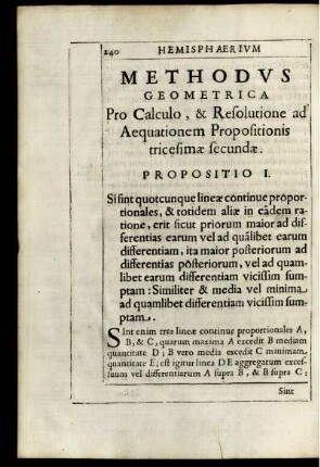Methodus Geometrica.