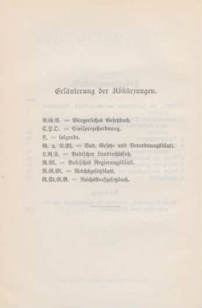 Erläuterung der Abkürzungen