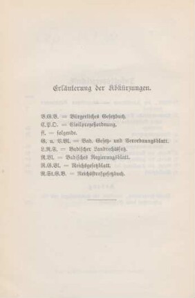 Erläuterung der Abkürzungen