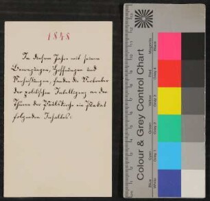 Brief von Alfred Nicolovius an Margarete Winkelmann vom 1.5.1888