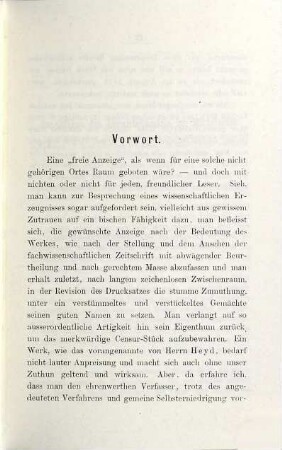 Geschichte des Levantehandels im Mittelalter von Wilhelm Heyd : eine freie Anzeige
