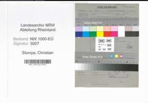 Entnazifizierung Christian Stumps, geb. 23.07.1908 (Polizeisekretaer)