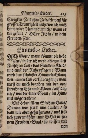 Himmels-Lieder.