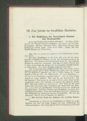 VII. Das Zeitalter der französischen Revolution.