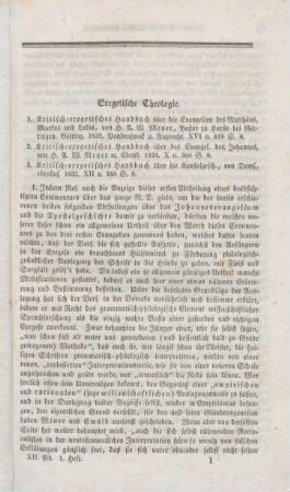 Exegetische Theologie
