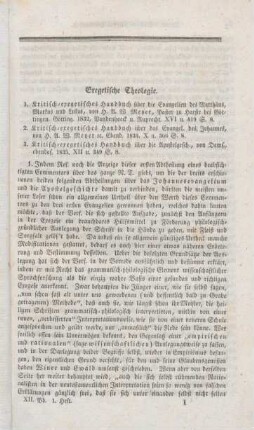 Exegetische Theologie