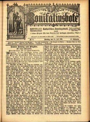 Ausgabe vom Sonntag, den 28. Juli 1901.