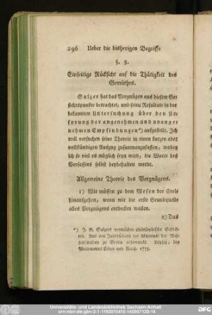 §. 3. Einseitige Rücksicht auf die Thätigkeit des Gemüthes.