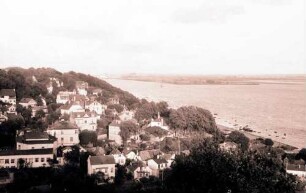 Hamburg, Blankenese: Blick vom Süllberg auf Blankenese