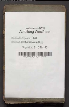Geldrenten der Rentei Soest