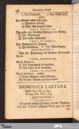 Dominica Laetare.